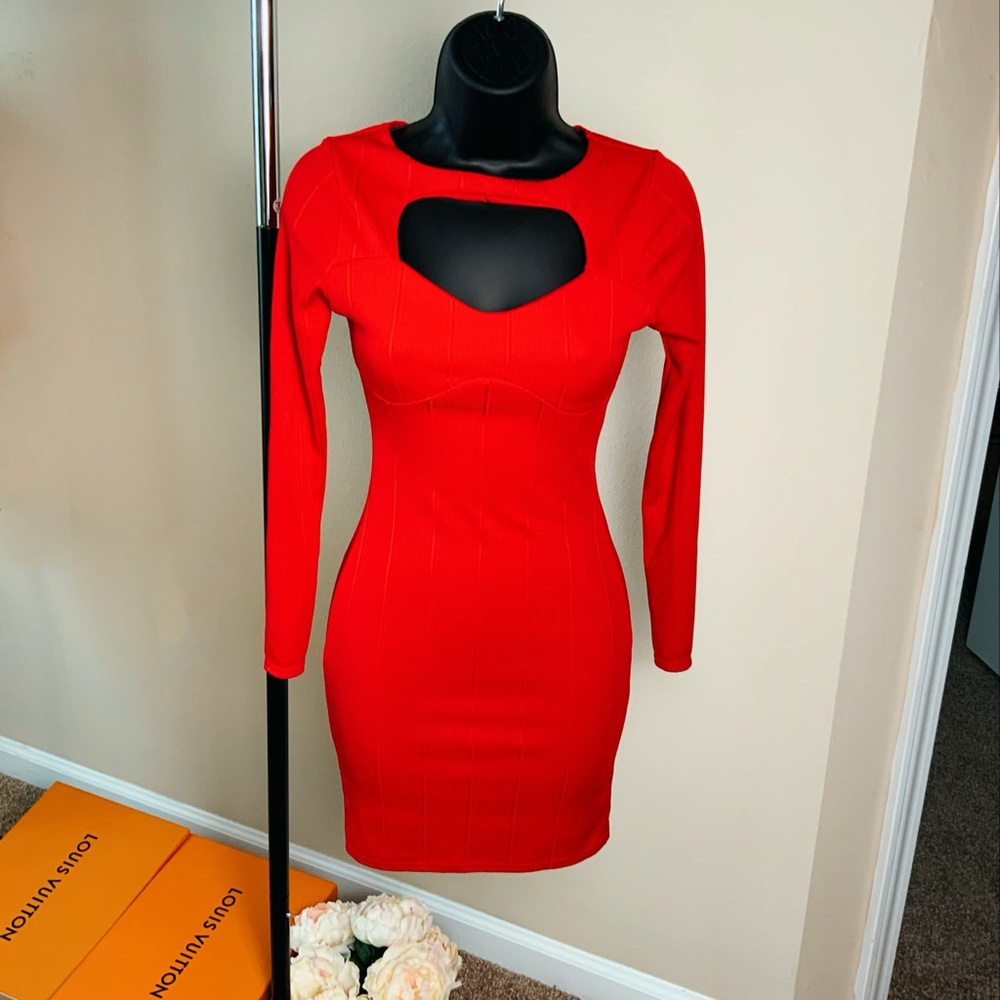 NWT red PLT mini dress